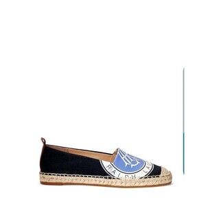 Ralph Lauren Cameryn Logo Canvas Espadrille Size 6